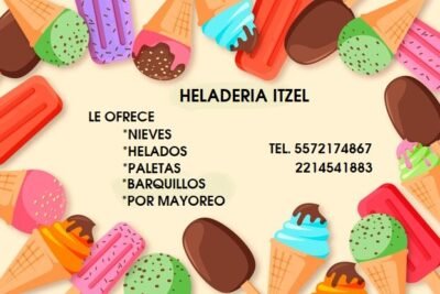 Heladería Itzel en Tuxtla, Zapotitlán de Méndez, Puebla
