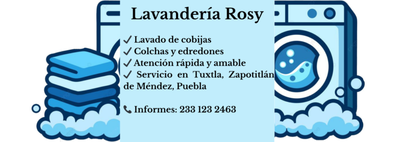 Lavandería Rosi en Tuxtla, Zapotitlán de Méndez, Puebla