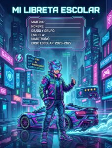 Portadas para Libreta Escolar 2026-2027 - GRATIS (o Personalizada por $30)